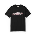 Pink Sports Car T-Shirt — Retro Racer Graphic Tee