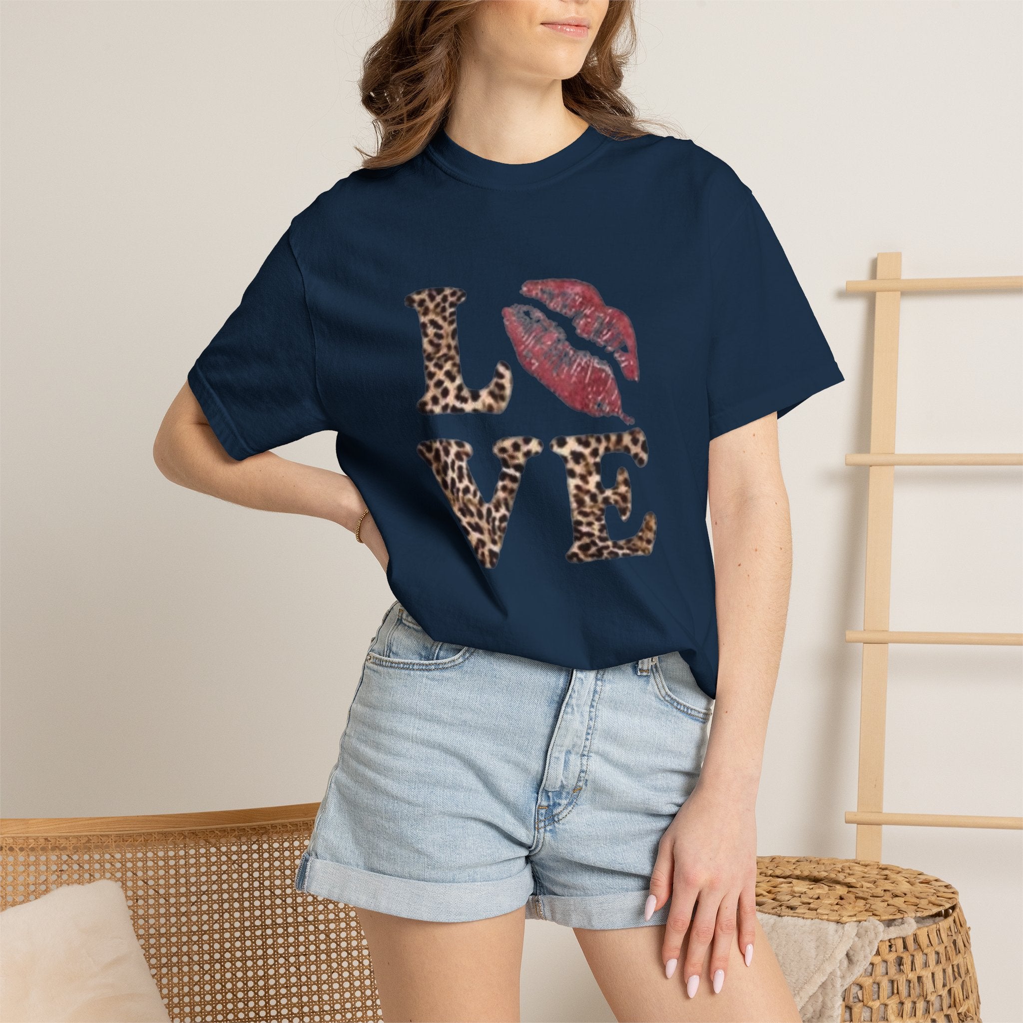 LOVE Leopard Kiss T-Shirt